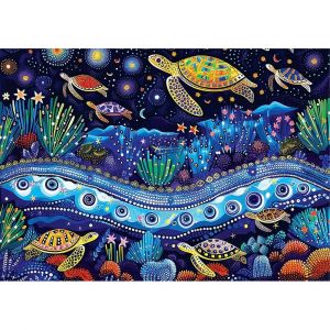 Puzzle 1000 pi&egrave;ces : Tortues