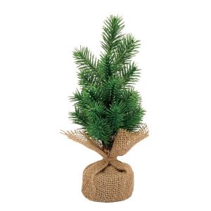 Ruedelafete Petit Sapin 30cm avec sac jute