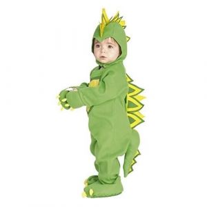 Rubie's D&eacute;guisement Dragon Draki pour b&eacute;b&eacute; de 1 &agrave; 2 ans avec casquette, bonnet et pantalon. Costume officiel pour carnaval, No&euml;l, anniversaire, f&ecirc;te et Halloween.