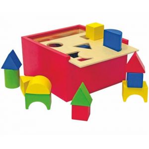 Woodyland _102190001 - COMMUTATEUR KVM - 16 x 16 cm didactique Toys Trieur de Forme Box (20 pi&egrave;ces)
