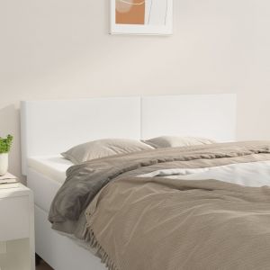 VidaXL Têtes de lit 2 pcs Blanc 72x5x78/88 cm Similicuir