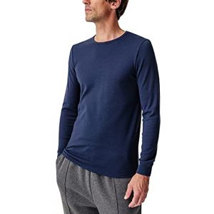 DAMART Tee Shirt Manches Longues Marine Fonc&eacute; Thermolactyl