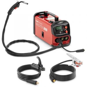 Poste à souder professionnel MIG MAG 200 a facteur de marche 60% TIG LIFTARC MMA flux acier au carbone rouge
