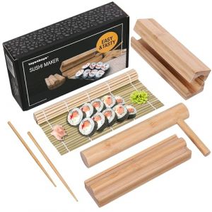 Kit de fabrication à sushis - Toys4Boys - 3 pièces - 100% bambou - Design contemporain