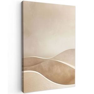 Image de TABLEAU SUR TOILE Beige - Nature - Abstrait - Moderne Tableaux Art D&eacute;coratif 80x120 cm