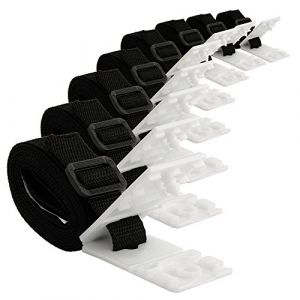 Zelsius Set de 8 Sangles de Maintien | Sangles et Clips de Fixation pour Les enrouleurs | Accessoires de Rechange pour système d'enrouleurs Mobiles, bâches et couvertures de Piscine