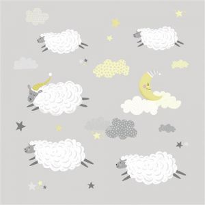 ROOMMATES Stickers Repositionnables Compter les Moutons