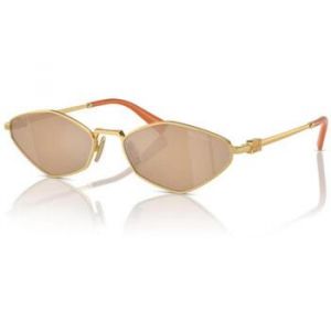 MIU MIU Femme MU 56ZS 5AK40D Lunettes de soleil Métal Or Géométrique Normale