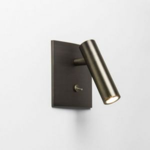 Astro Applique encastrable Enna carr&eacute;e LED - Interrupteur - Bronze