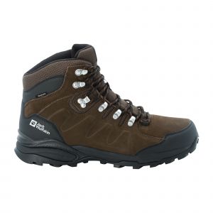Jack Wolfskin Refugio Texapore, Chaussure de Trail Homme, Brown/Phantom, 43 EU