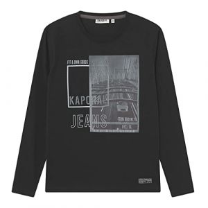 Kaporal T-Shirt Noir Garçon Jura