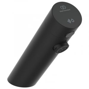 Ideal Standard Sensorflow Mitigeur Infrarouge, Robinet sans contact, Eau Froide, Installation facile, Fonctionne sur Batterie 6Volts, Noir mat A7556AA