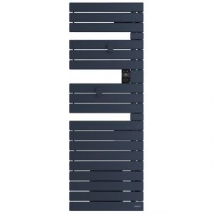 Atlantic S&egrave;che-serviettes connect&eacute; Nefertiti avec soufflerie m&acirc;t &agrave; droite 1500W bleu profond - 850059