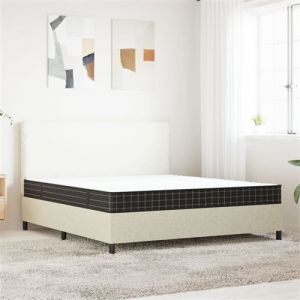 VidaXL Matelas à Ressorts Bonnell Moyen, Matelas Hybride en Mousse avec Fermeture Éclair, Matelas Double Chambre à Coucher Intérieur, 180x200 cm