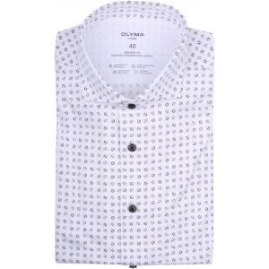 Olymp Chemise Luxor Impression Blanche Blanc taille 40