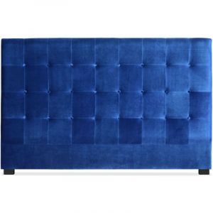 Menzzo Tête de lit Luxor 180cm Velours Bleu