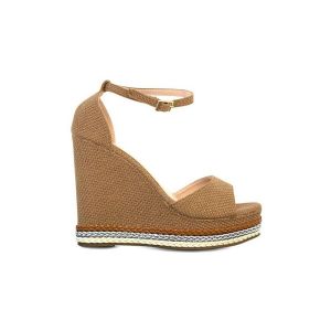 Kebello Sandales Sandales &agrave; talon compens&eacute;es Beige F