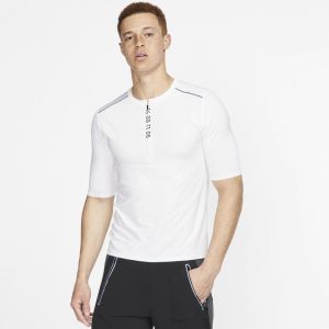 Image de Nike Haut de runningà demi-zip et manches courtes Tech Pack pour Homme - Blanc - Couleur Blanc - Taille XL