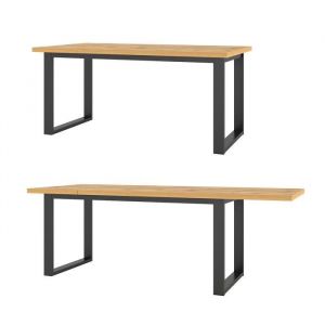 Table extensible 10 personnes pour salle à manger collection milo coloris chêne. - Marron - Bois