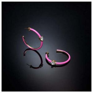 Boucles d'oreilles CHIARA FERRAGNI pour femme en Laiton serti de zircon - 0.009 g - taille : &Oslash;4CM - J19AVI23