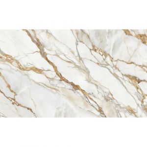 Ambiance Sticker Rouleau Revêtement Adhésif Sol Rouleau Adhésif Protection Anti-Dérapant Marbre Blanc Cassé Brun - H60 x L100 cm