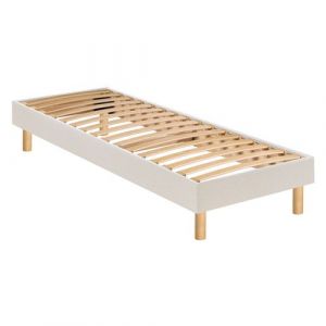 Merinos Sommier en kit d&eacute;co sable blanc 90x190