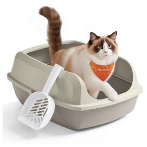 Bac &agrave; Liti&egrave;re XXL - Feandrea - Parois Hautes - Ouvert - Beige Cappuccino