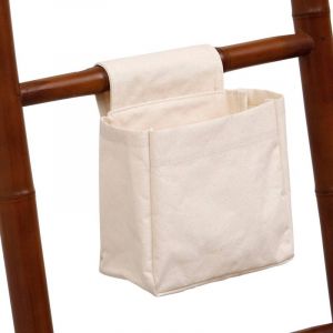 Tendance Panier rangement malin coton avec accroche scratch pm- naturel