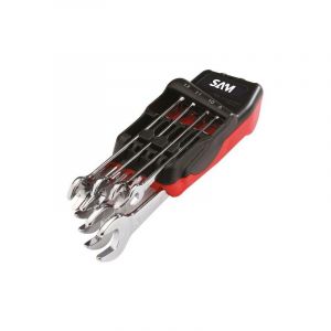 Sam Outillage Jeu De 8 Clés Mixtes 8 A 19 Mm Sur Ratelier