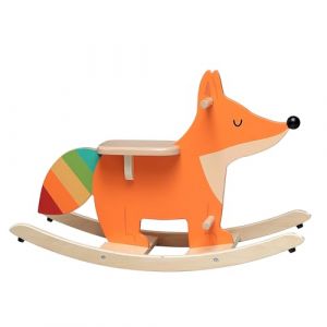 Vilac Cheval Renard en Bois par Andy Westface-Stimule motricité, équilibre et Imagination-Cadeau de Naissance incontournable-sécurité Garantie avec tampons Anti-Bascule, 7420