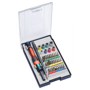 Kwb Jeu de clés à douilles et d%u2018embouts de précision STANDARD, 40 pièces - 115700