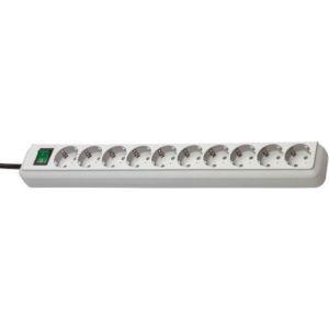 Brennenstuhl ECO Line Barre multiprise x 10 3,0 m Gris (Import Allemagne)