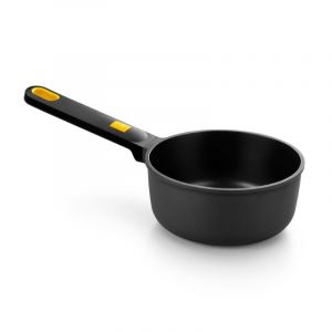 Bra Daily Pro | Casserole en Aluminium Coulé, Revêtement Antiadhésif sans Pfoa, Tous Feux Dont Induction, 16 cm, Noir/Jaune