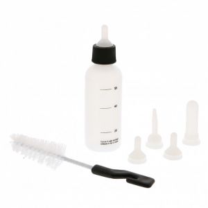 M pets Kit de nurserie pour chien - 1 bouteille, 5 tétines et 1 brosse