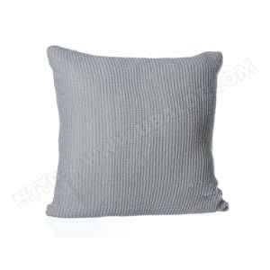 Image de Coussin "Tricot" 40x40cm Gris Clair