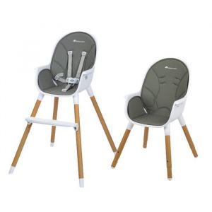 Bébé Confort Avista Chaise haute bébé 2 en 1, design, évolutive en petite chaise, De 6 mois à 6 ans (30kg), Warm grey