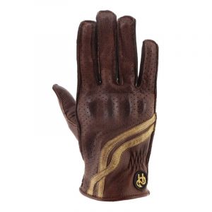 Helstons Gants cuir femme Helston Virage Air camel/beige- T6