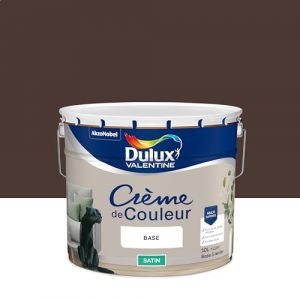Dulux Valentine Crème de Couleur - Peinture multi-supports intérieure - Satin Wengé 10 L