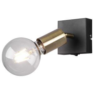 Reality Leuchten Trio Lighting - Applique Vannes Laiton mat 1x10W E27