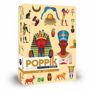 Poppik Puzzle éducatif 500 pièces Egypte