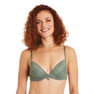 Soutien-gorge ampliforme coque moulée kaki Absinthe vert