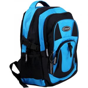 Monzana Sac &agrave; Dos 34L Bleu - Sac &Eacute;cole Sport Randonn&eacute;e Voyage Camping - Cartable
