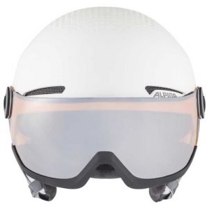 Alpina Arber Visor Q-Lite Ski Helmet White Matt L Casque de ski