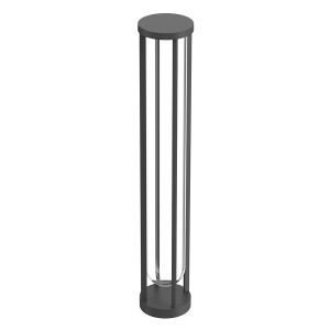 Flos Outdoor Lampadaire D'extérieur In Vitro Bollard 3 Dimmable 1-10v (Anthracite - Aluminium Et Verre)