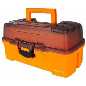 Plano Two-Tray Tackle Box 4 Medium Trans Smoke Orange Boîte