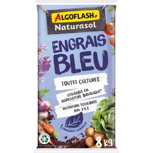 Algoflash Engrais bleu 100 % naturel 8 kg marque