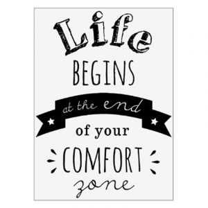 Image de Sticker Mural Texte "Life Begins" 30x40cm Noir Prix