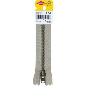 KLEIBER Fermeture éclair, métal, longueur: 80 mm, beige