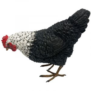 Signes Grimalt Figurine d&eacute;corative rustique en forme de poule, en r&eacute;sine, id&eacute;ale pour l'int&eacute;rieur et l'ext&eacute;rieur.