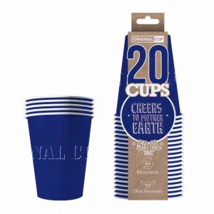 Image de Original Cup 20 Gobelets à Beer Pong en Carton - Bleu